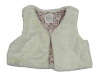 Smetanová kožešinová podšitá vesta Cool Club