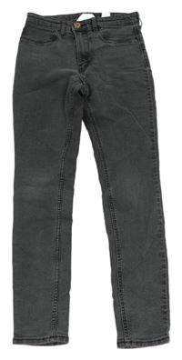 Tmavošedé skinny fit rifle H&M