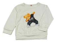 Smetanová mikina s medvědem