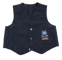 Tmavomodrá slavnostní vesta s Mašinkou Tomášem