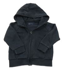 Černá propínací mikina s kapucí Next