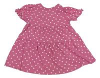 Tmavorůžové puntíkaté šaty Nutmeg