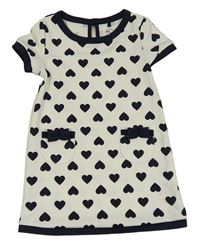 Bílé šaty se srdíčky Yd.