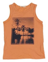 Korálové tílko s palmami H&M