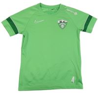 Zelené sportovní funkční tričko s potiskem Nike
