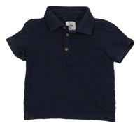 Tmavomodré polo tričko C&A