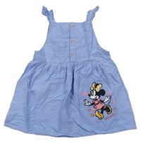 Světlemodré plátěné šaty s Minnie zn. Disney