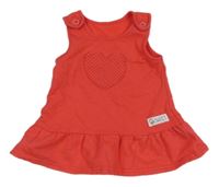 Červené laclové teplákové šaty se srdíčkem George