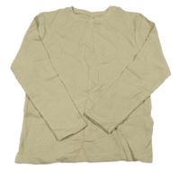 Béžové žebrované triko Primark