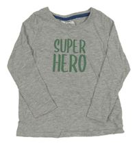 Šedé melírované triko s nápisem Lily & Dan