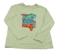 Mintové triko s ovladači