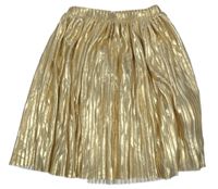 Zlatá plisovaná sukně H&M