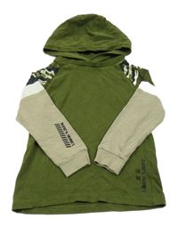 Zelené triko s kapucí Next