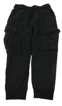 Černé tepláky s kapsami Primark