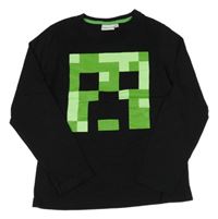 Černé triko s Minecraft