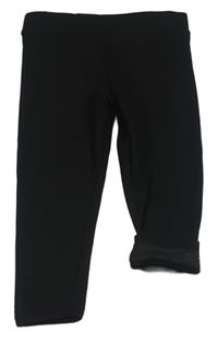 Černé zateplené legíny Primark