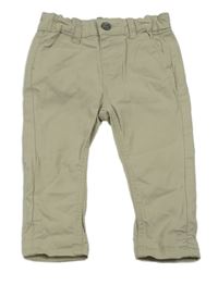 Béžové plátěné chino kalhoty Primark