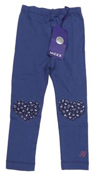 Nové - Tmavomodré legíny se srdíčky Mexx