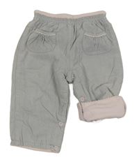 Světlešedo-růžové podšité manšestráky John Lewis