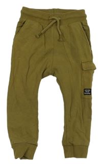 Khaki cargo tepláky Next