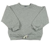 Světlešedá prošívaná mikina s mašlí Next