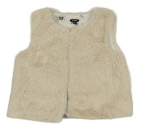 Smetanová kožešinová podšitá vesta Kiabi
