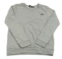 Šedá mikina s logem Crivit