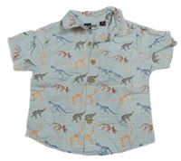 Bílo-modrá pruhovaná košile s diny Mickmack