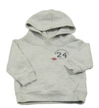 Světlešedá mikina s číslem a kapucí Impidimpi