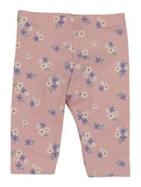 Růžové květované legíny M&S