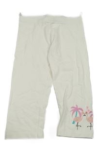 Bílé crop legíny s plameňáky C&A