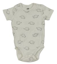 Bílé body se slony H&M