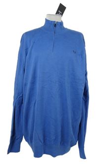 Nové - Pánský modrý svetr Scott&Wade vel. 3XL