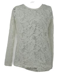 Dámská bílá krajková halenka Laura Torelli