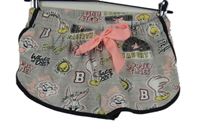 Dámské šedo-černé bavlněné kraťasy s nápisy Disney 