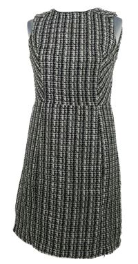 Dámské černo-bílé melírované pletené šaty Oasis 