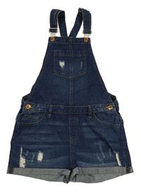 Tmavomodré riflové laclové kraťasy Denim Co.