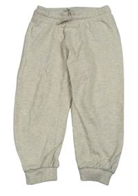 Smetanovo-šedé melírované tepláky H&M