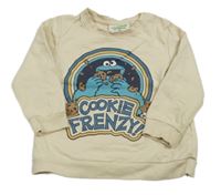 Béžová mikina Sezamová ulice