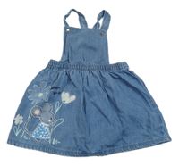 Modrá riflová laclová sukně s myškou M&S