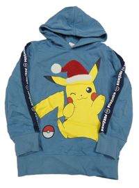 Modrá mikina s Pikachu a kapucí C&A