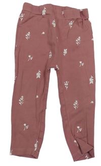 Vínové legíny s kytičkami George