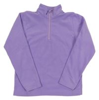 Fialová fleecová funkční mikina s logem Mountain Warehouse