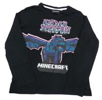 Černé triko Minecraft 