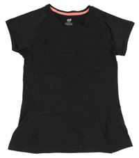 Černé melírované sportovní tričko H&M