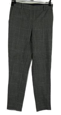 Dámské šedo-černé kostkované tregíny H&M