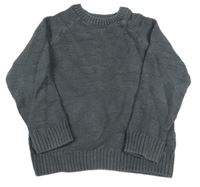 Tmavošedý vzorovaný svetr F&F