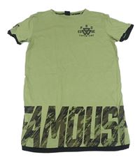Khaki triko s nápisem Chapter young vel.176