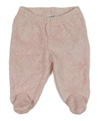 Světlerůžové melírované sametové polodupky 