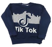 Tmavomodrá mikina s notou - TikTok
